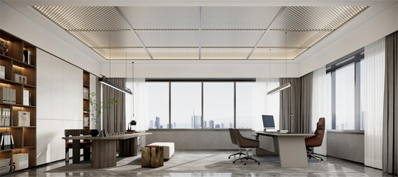办公室展厅装修现代简约风图片